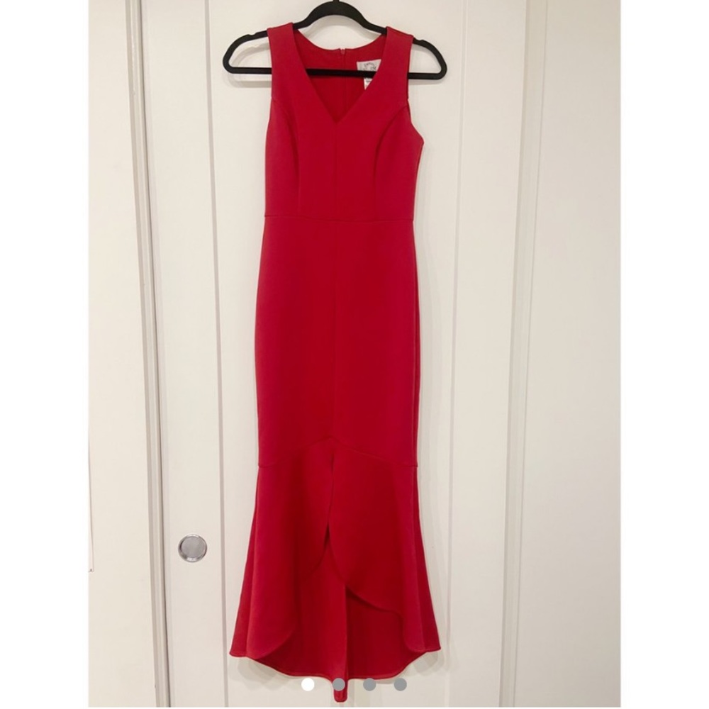 Red Hi-Low Mermaid Dress